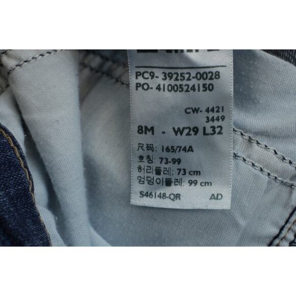 Levis Jeans Womens 8M (29 x 32) Blue Cotton Blend Stretch Classic Bootcut - Picture 5 of 8